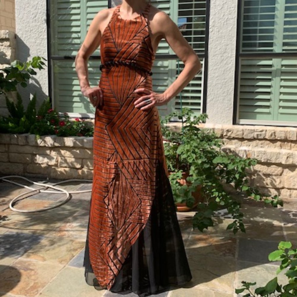 NWT Line & Dot Ziggy Burnout Maxi Dress XS